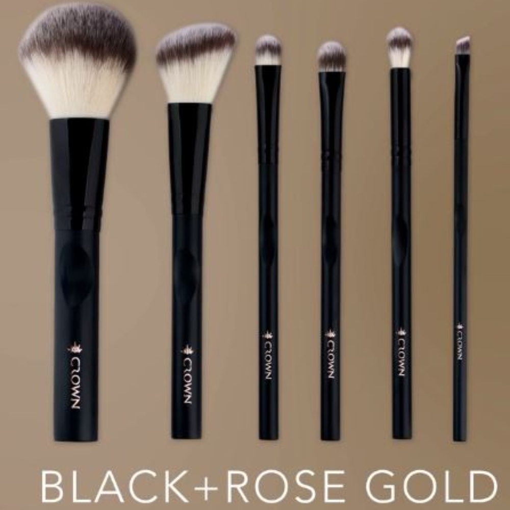 Crown Brush 6 Piece Brush Set w/Case